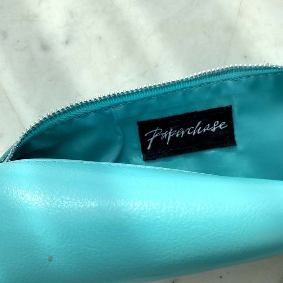 Paperchase Aqua Pencil Accessory Cosmetic Zip Case Pouch Art Supplies Storage - Picture 4 of 4